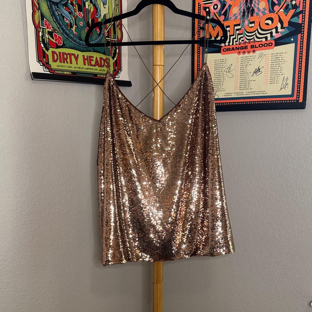 ASOS Shimmering Bronze Sequin Cami